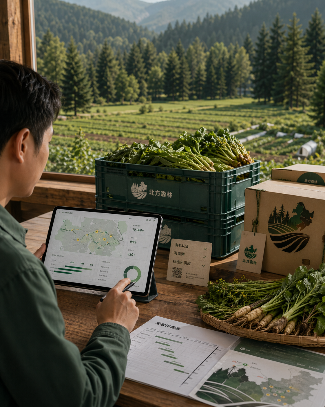 北方森林十万亩林下资源底盘与山野菜品牌规模基础配图