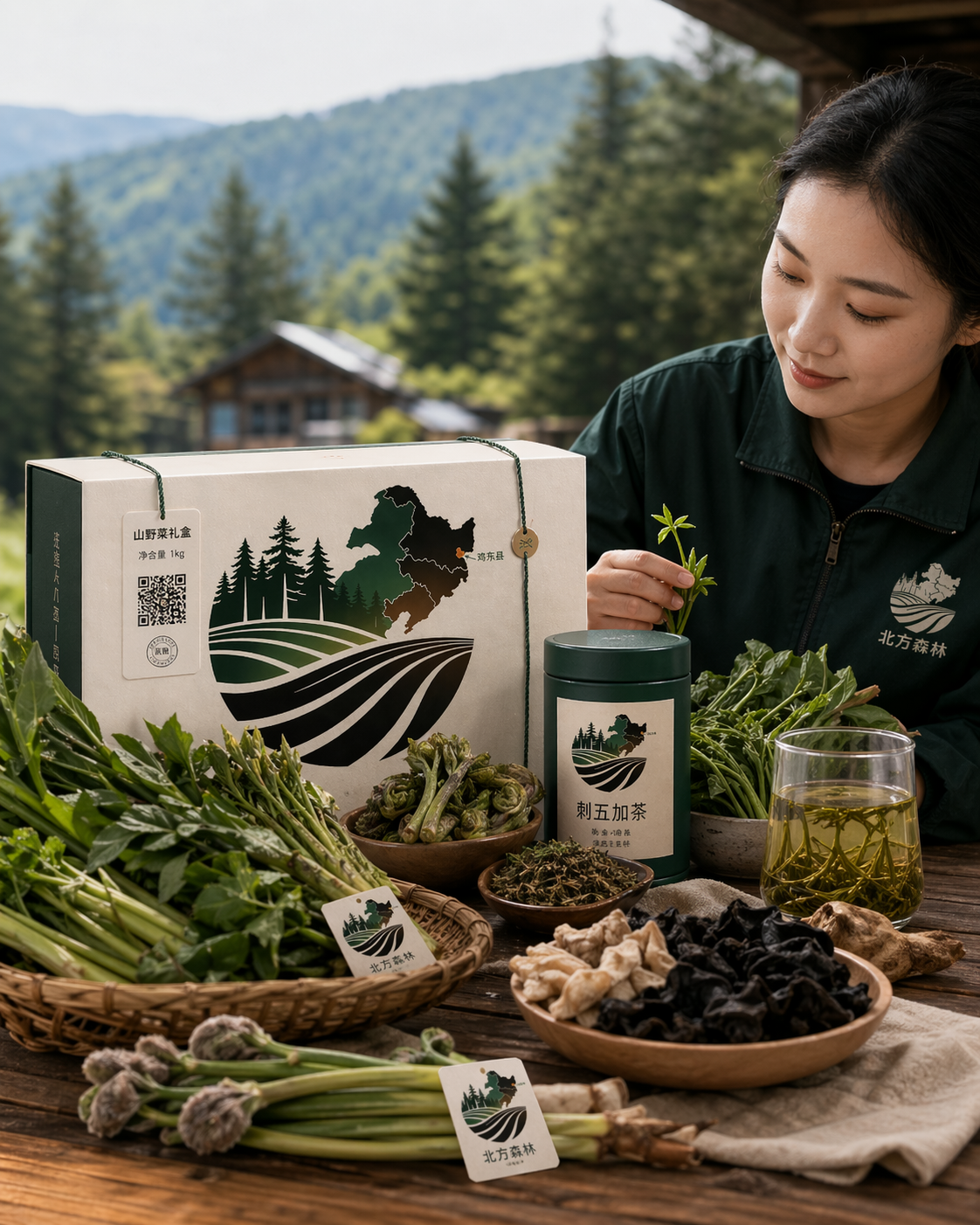 森林食物窗口下的北方森林山野菜产品矩阵