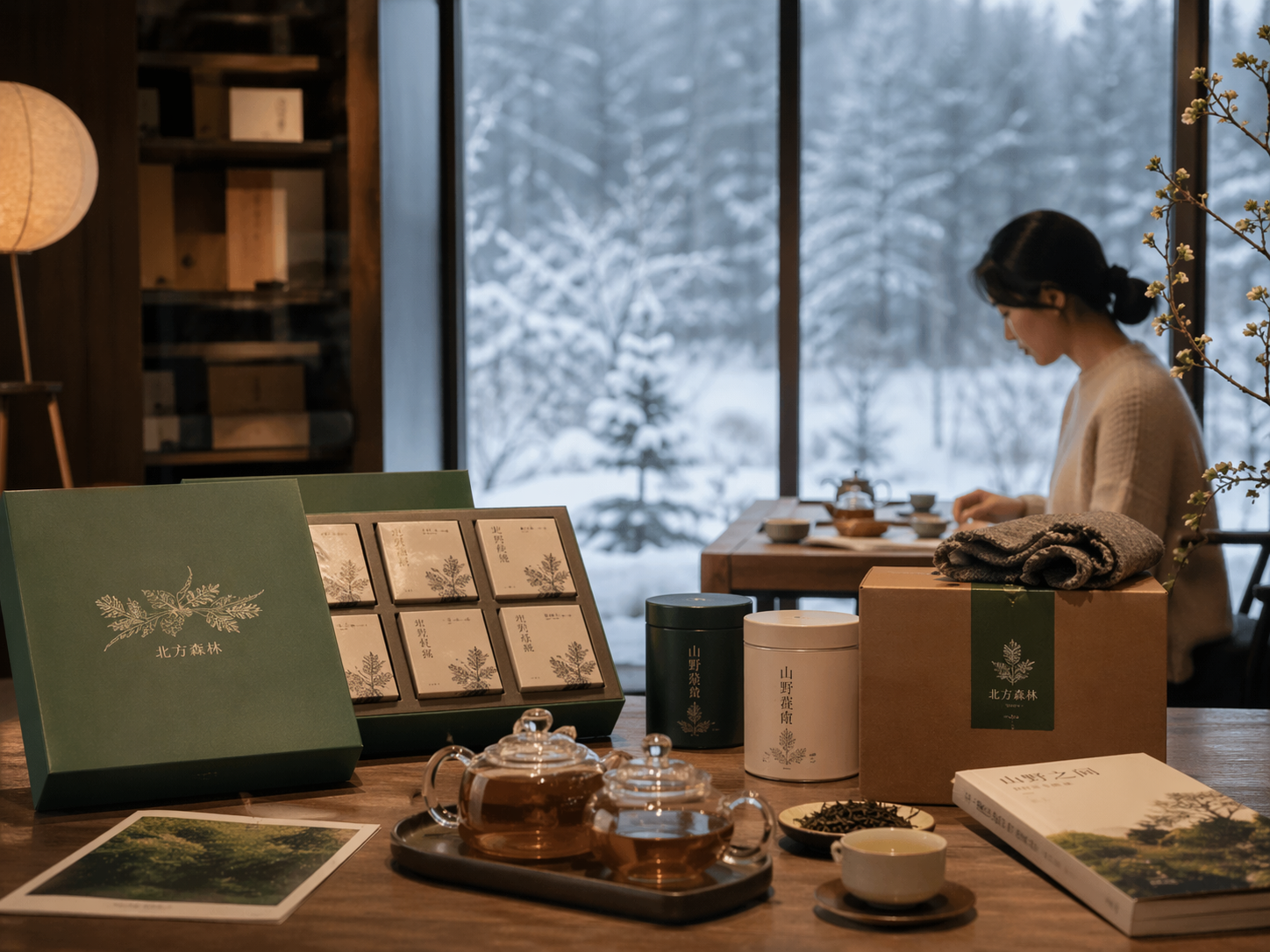北方森林家庭农场冬季品牌与产品沉淀场景