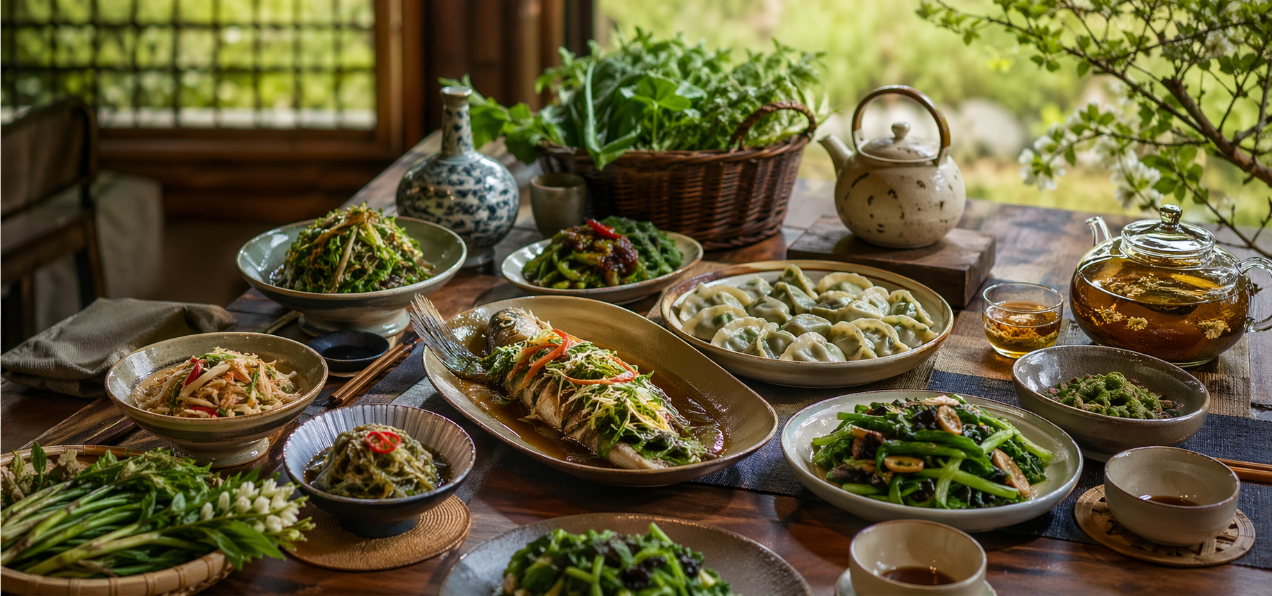 一桌春天的东北宴：从凉菜到主食的山野菜全家桶